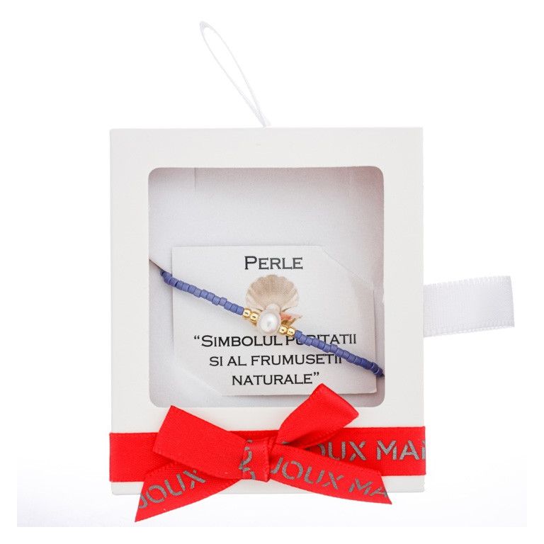 Martisor Bratara Miyuki Indigo Perla