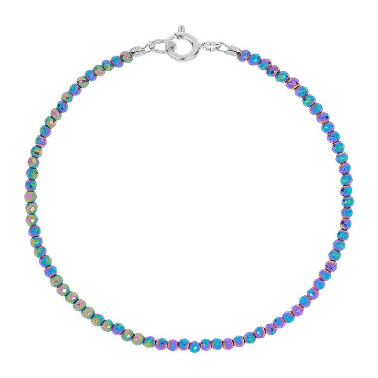 Bratara argint 925 Hematit 18 cm