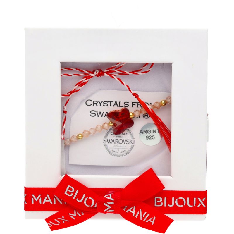 Martisor Argint Bratara Zirconiu si Crystals From Swarovski