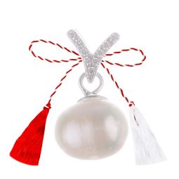 Martisor Argint Pandantiv Perla V