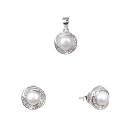 Set argint 925 cercei si pandant Pure Joy 9 mm
