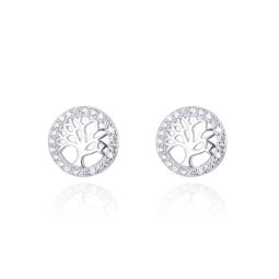 Cercei argint Tree Of Life 1 cm