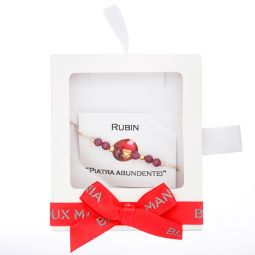Martisor Argint Bratara Rubin