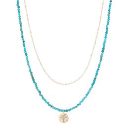 Colier Palm Turquoise 43 cm