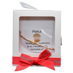 Martisor Bratara Miyuki Crem Perla