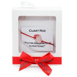 Martisor Bratara Cuart Roz Globe