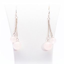 Cercei Argint Elise Cuart Roz