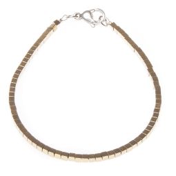 Bratara Cocktail Hematit Auriu Cuburi