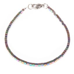 Bratara Cocktail Hematit Multicolor Cuburi