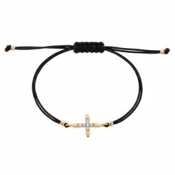 Bratara Aur 14K Cruce 10.5X18.5 Mm Zirconiu Alb