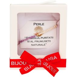 Martisor Bratara Perle Ametist