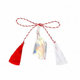 Martisor Argint Pandantiv 24 mm Crystals From Swarovski