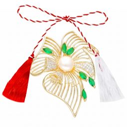 Martisor Brosa Fundita Perla 8 mm