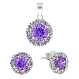 Set argint 925 Lavender Love 0