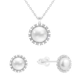Set argint 925 Perle de cultura 3