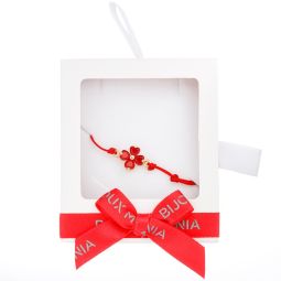 Martisor Bratara Floare Zirconiu Rosu