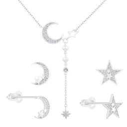 Set argint 925 cercei si lantisor 3.11 g