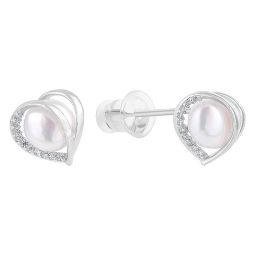 Cercei argint 925 Double Heart 1