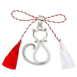 Martisor Argint Pandantiv Pisica