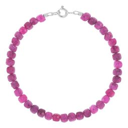 Bratara argint 925 Rubin 18 cm