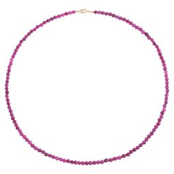 Colier aur 14 K Rubin 42 cm