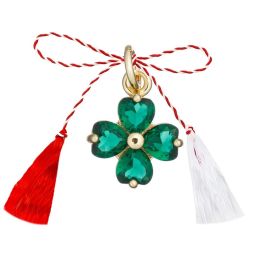 Martisor Pandantiv Floare Zirconiu Verde