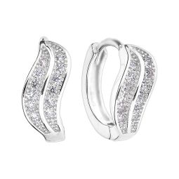 Cercei argint 925 White Swan