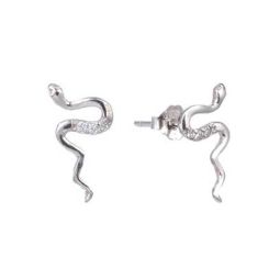 Cercei argint 925 Snake 13 mm