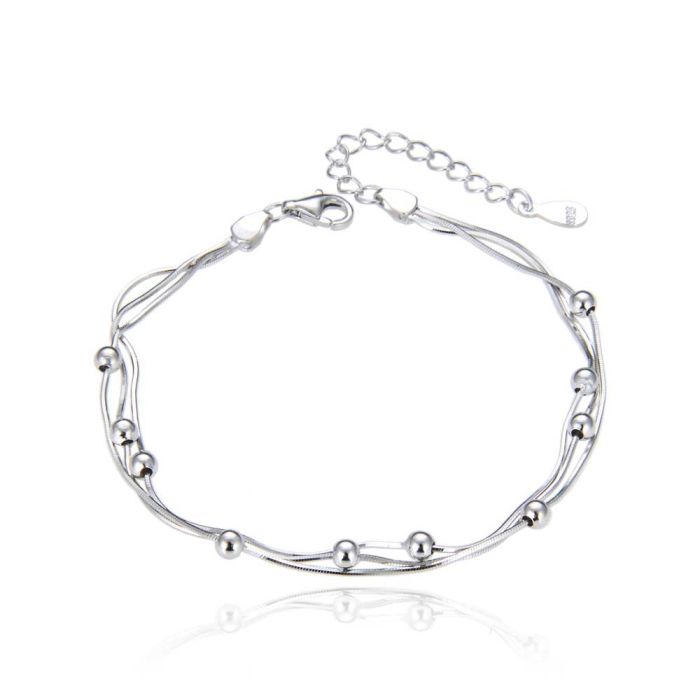 Bratara argint Playful Dots 19 cm