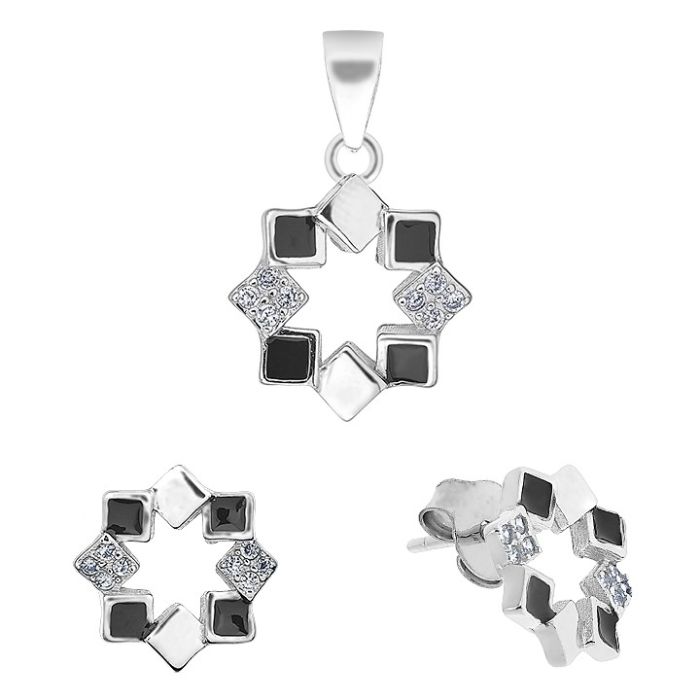 Set argint 925 Chess 1 cm