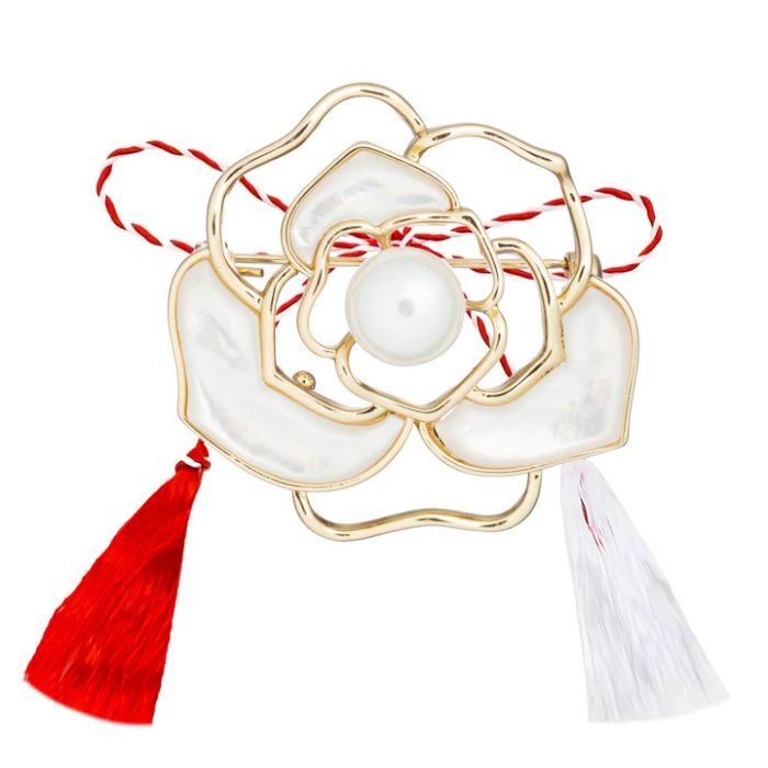 Martisor Brosa Floare Petale Sidef