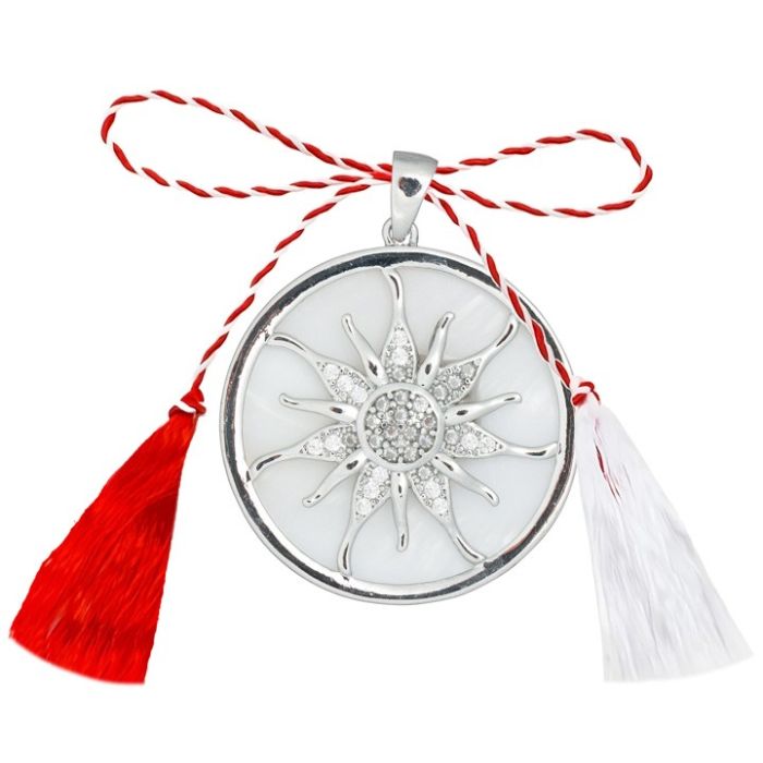 Martisor Pandantiv Soare Zirconiu