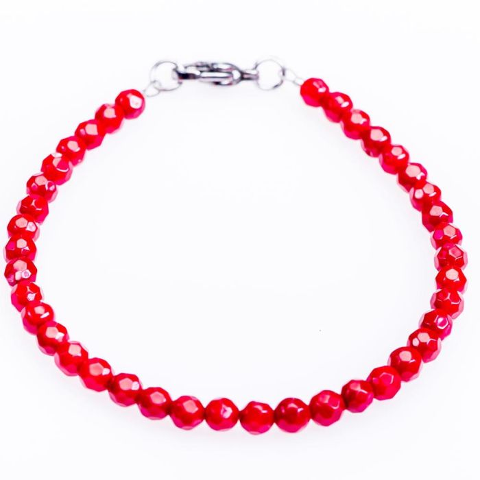 Bratara coral rosu