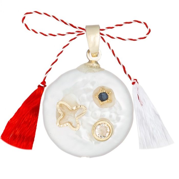 Martisor Pandantiv Perla Baroc Stea