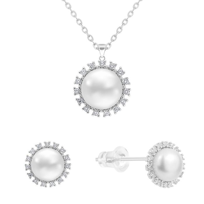 Set argint 925 Perle de cultura 3