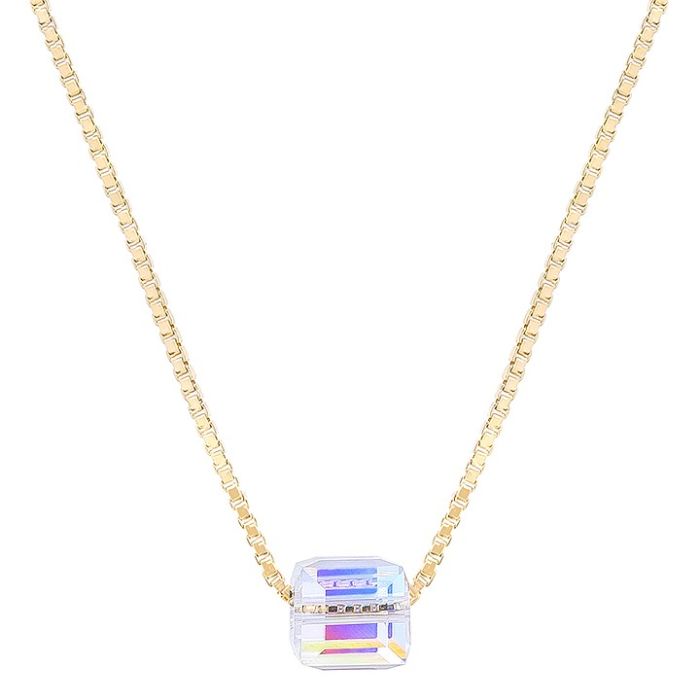 Lantisor argint 925 Swarovski 40 cm