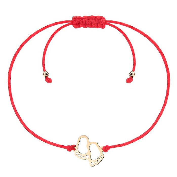 Bratara aur 14K Baby Footprint