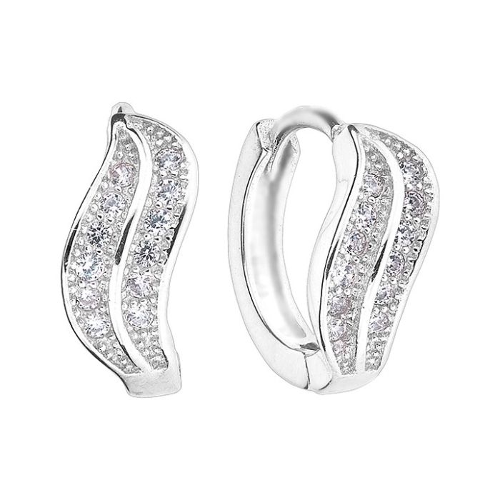 Cercei argint 925 White Swan