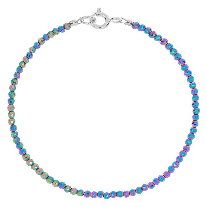 Bratara argint 925 Hematit 18 cm